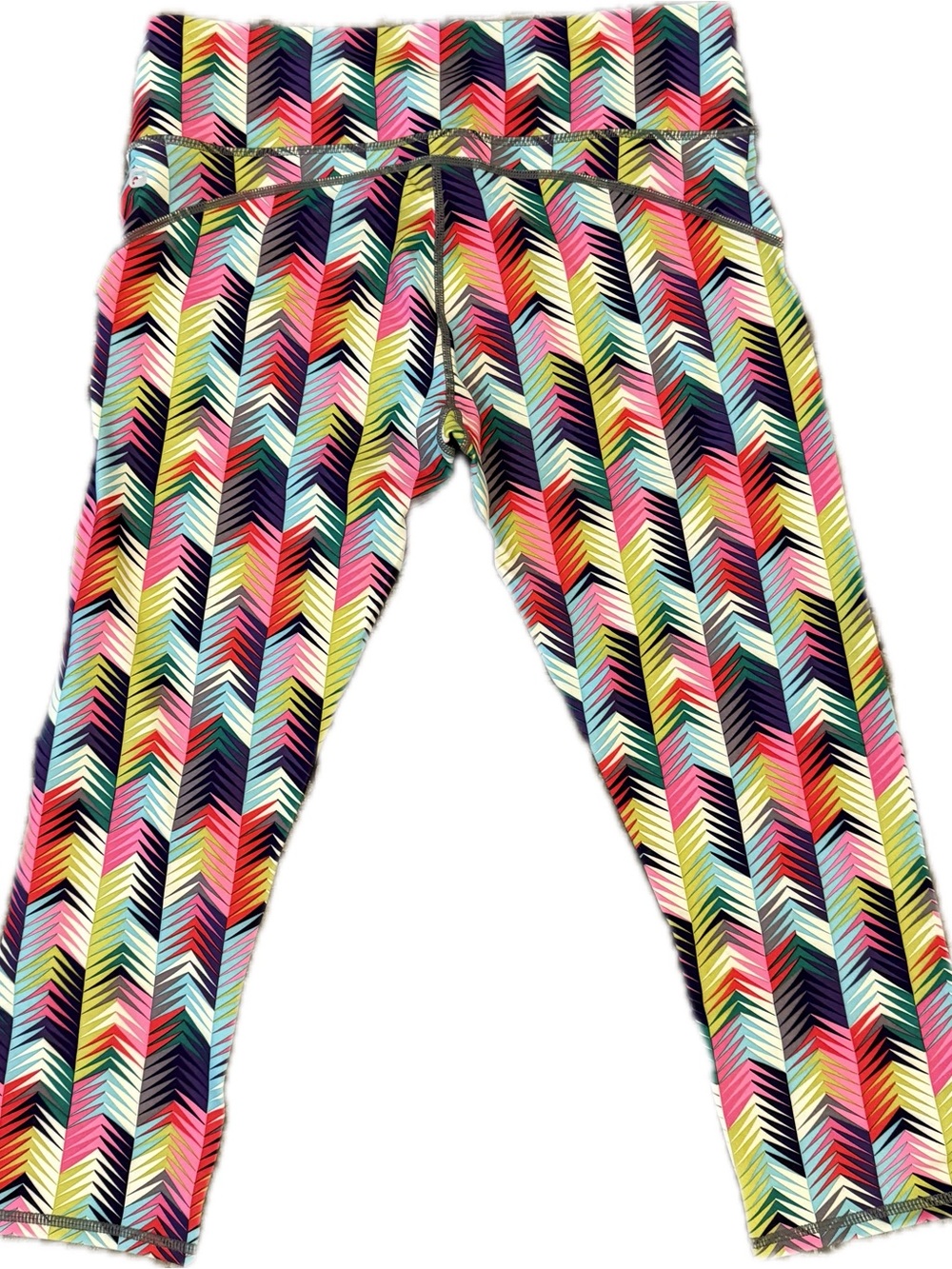 Fabletics Multicolor Chevron-Print Leggings - Picture 2 of 4